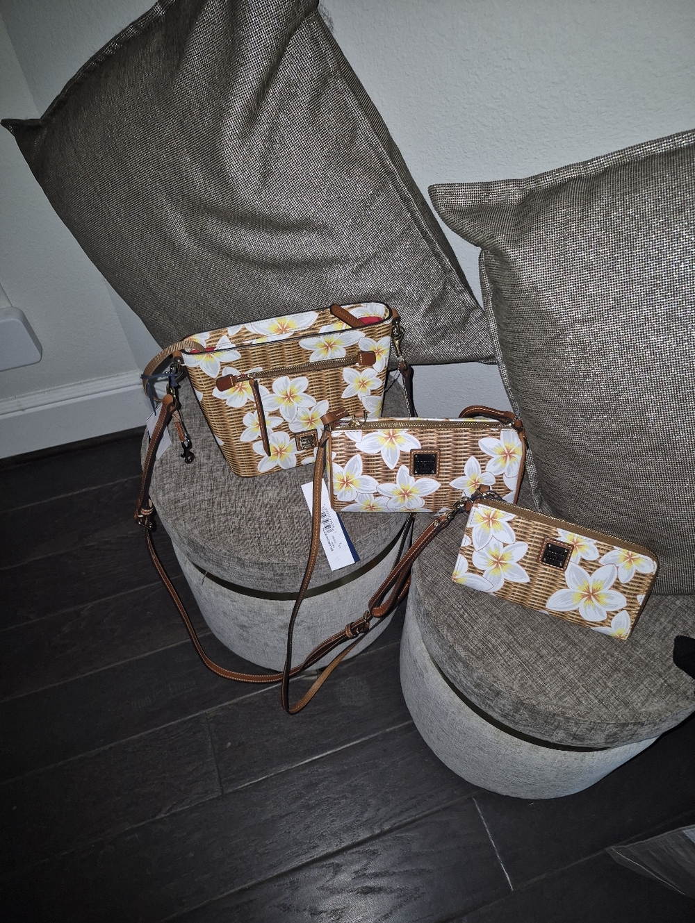 NWT's Dooney & Bourke Plumeria Collection – 3 Piece Bundle